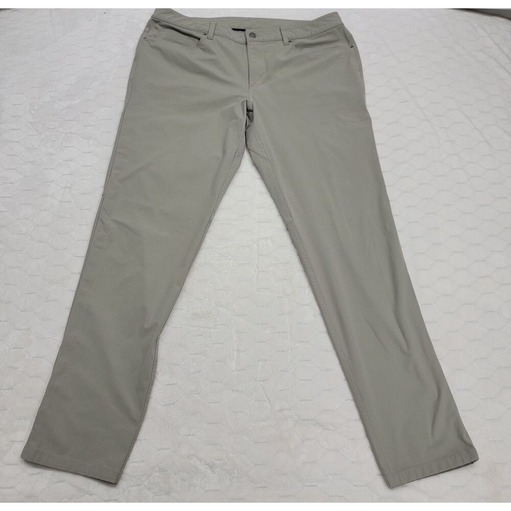 lululemon Commission Pant Slim 36x32 Warpstreme Sage Grey ABC Chino Mens Pants